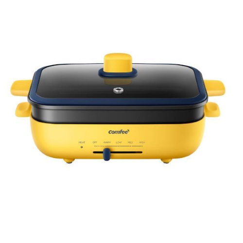 COMFEE MC-DH3020A2 GRIGLIA MULTIFUNZIONALE 1.300 W TEMPERATIRA VARIABILE 80-200° YELLOW